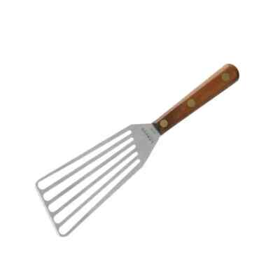 Lamson - 3'' x 6'' Chef's Slotted Turner, Walnut Handle - Right Hand