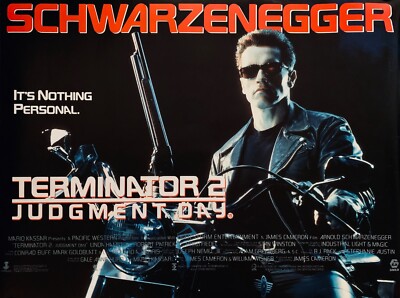 Terminator 2: Judgement Day UK Quad Poster Druck 30x40'' Schwarzenegger KOSTENLOSER VERSAND