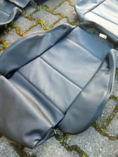 BMW e36 Sportsitzbezüge vorne und hinten komplett (Standard Autoleder Schwarz)