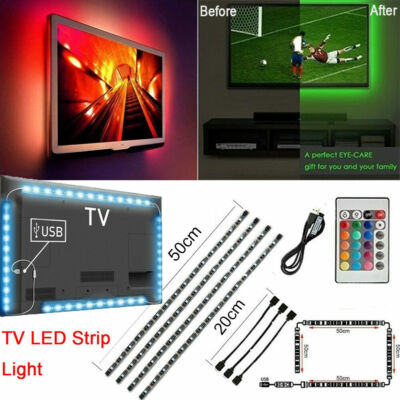 5V RGB LED Bias Lighting For TV LCD HDTV Monitors USB LED Strip Background Light