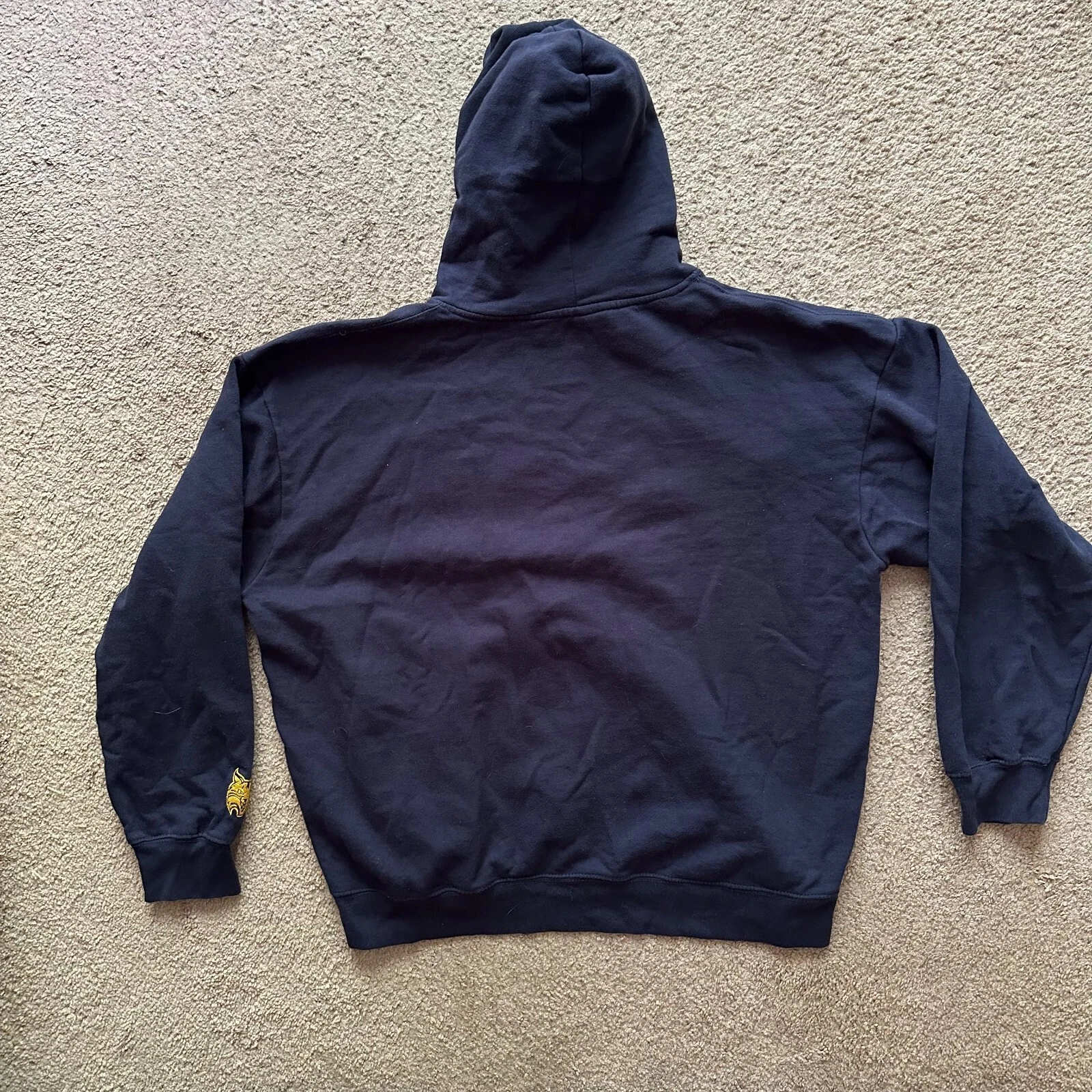 VETEMENTS Felpa Quinnipiac donna XL marca Oldsity Varsityr pullo fel conpuccio cap bluy