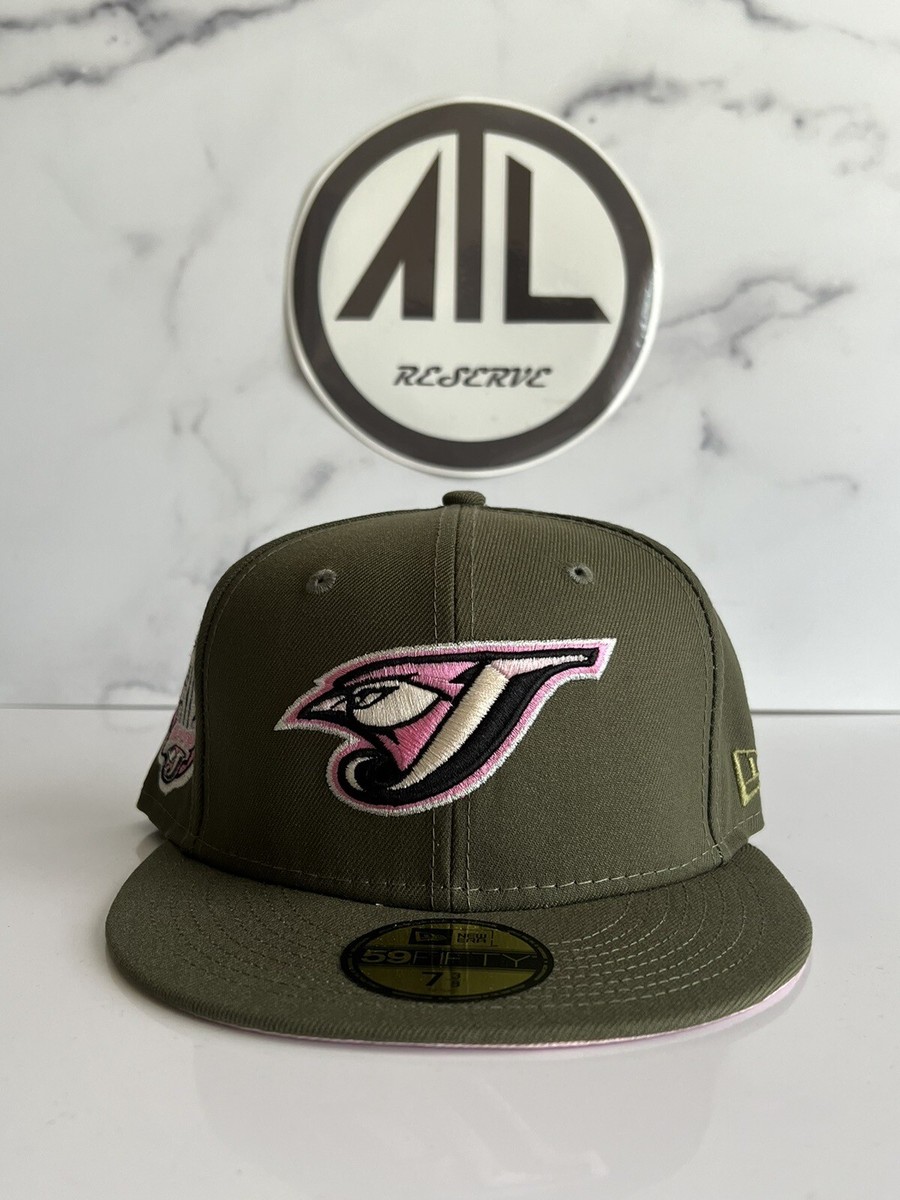 3/8 Hat Club Pink Martini Toronto Blue Jays Olive Pink UV New Era 59Fifty