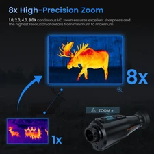 GTGUARD Ai15 AI Thermal Imaging Monocular 8X Support HDMI-compatible/CVBS Device