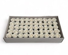Soap Roses for Creating Bouquets 50PCS White Small