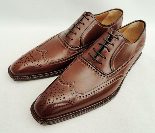 A. TESTONI Scarpe Di Pelle Marrone Scarpe UK10 EU44 US11 NUOVO AUTH | eBay