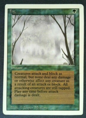 Fog Revised Edition Magic The Gathering MTG 3rd Ed HP 1994 Green