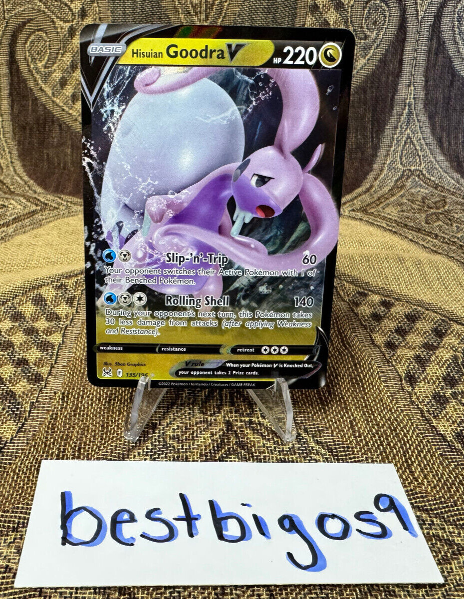 PACK FRESH Hisuian Goodra V #135/196 | Pokémon TCG: Lost Origin - NM/M