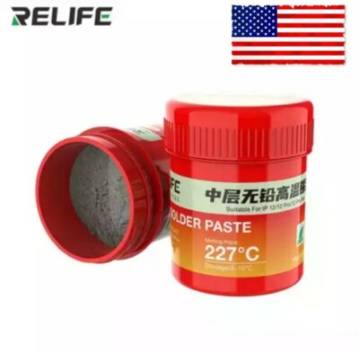 RELIFE RL-406, High Temp Solder Paste, Pcb, Weight 40g 227°C