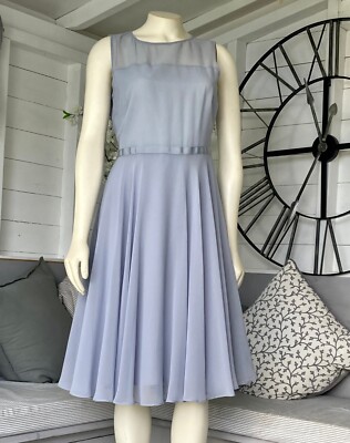 HOBBS Powder Light Blue Abigale Fit & Flare Chiffon Dress 10 Wedding Party | eBay HOBBS Powder Light Blue Abigale Fit & Flare Chiffon Dress 10 Wedding Party | eBay