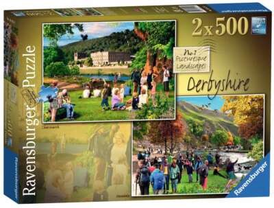 Ravensburger - Malerische Landschaften Nr.7 Derbyshire 2 x 500 Teile Puzzle