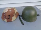 VINTAGE MILITARY STEEL DESERT STORM /SWEDISH ? GROUND TROOPS PARACHUTISTS HELMET