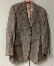Lauren Ralph Lauren Men  s Size 42R Macy's Sport Coat Suit Jacket Plaid Brown