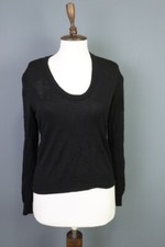 Zadig Voltaire Rina Star M Black Wool Knit Sweater Size S