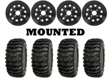Kit 4 Sedona Buzz Saw 26x9-12/26x10-12 on ITP Delta Steel Black Grizzly IRS