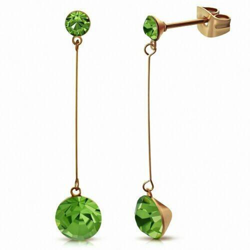 Boucles Oreilles Puce Coeur de Diamant Cz 9mm Plaqué Vermeil et Laminé