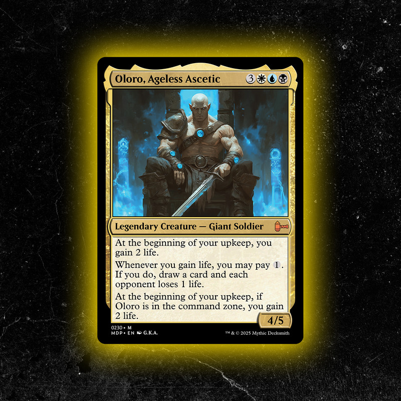 Oloro, Ageless Ascetic - Custom Magic: The Gathering Card - High-Quality
