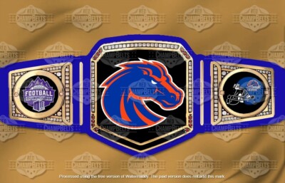 Boise State Broncos National Championship Belt Adult Size 2mm Brass