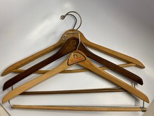 3 Vintage Wood Suit Pants Hangers Grossman Hyatt Hotels 