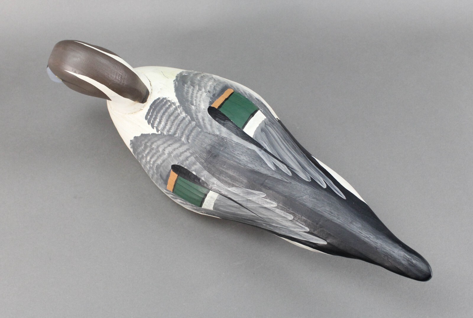 Charles Jobes Vintage Hand Carved & Painted Northern Pintail Wooden