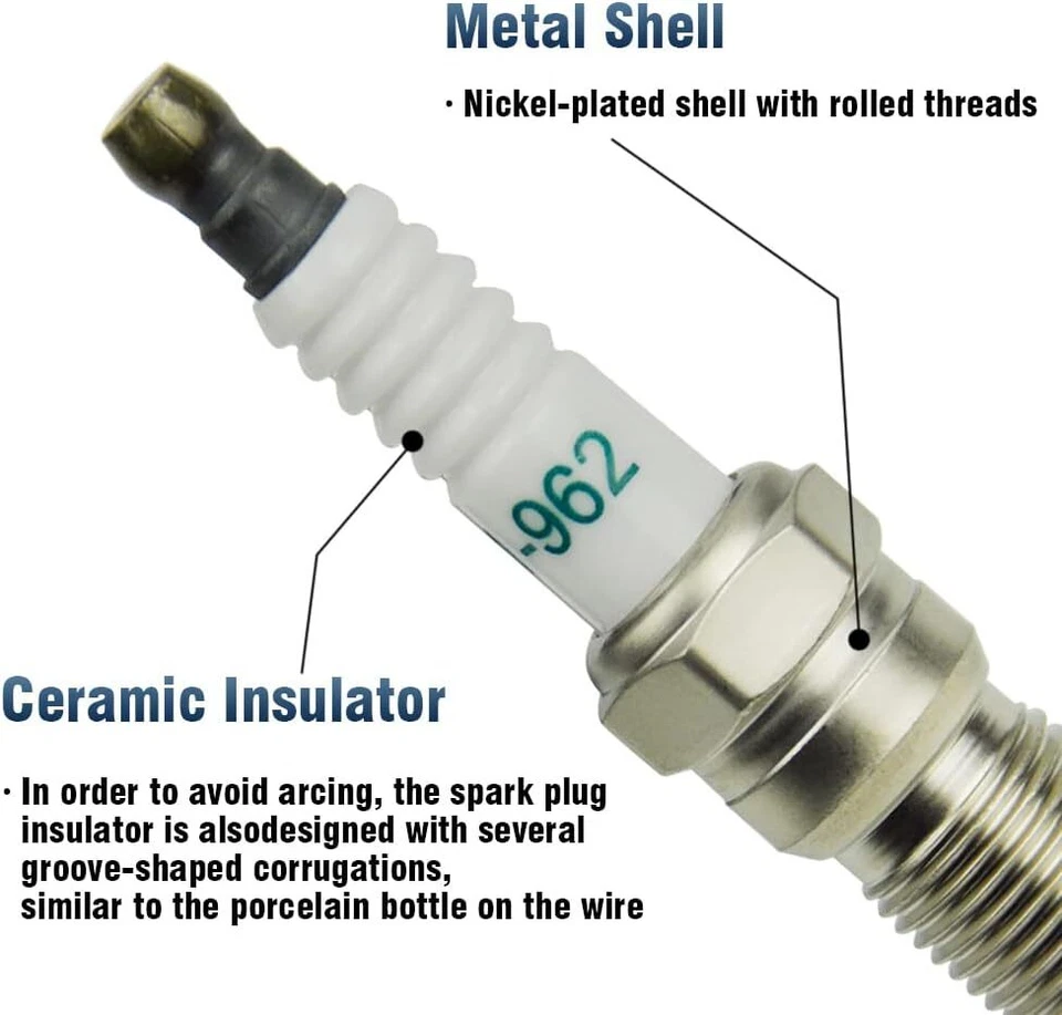 Bujías de platino 8 piezas 41-962 19299585 para GMC Sierra Chevy Silverado Buick Foto 4 de 4