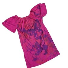 Mi manchi pink butterfly t-shirt dress Size small