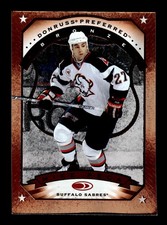 605. error card, miscut . #34 mike peca 1997-98 donruss preferred  .PWE