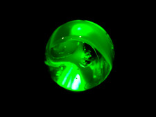 CHRISTENSEN AGATE  SUBMARINE PATTERN      EMERALD GREEN  BEAUTY 