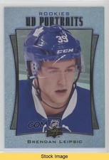 2016 Upper Deck UD Portraits Rookie Rainbow Green Foil Brendan Leipsic READ o1h