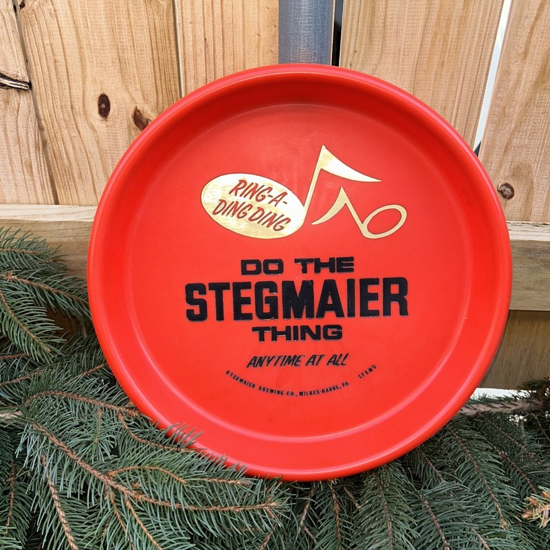 VTG DO THE Stegmaier THING RING A DING DING Beer Tray Wilkes Barre PA Brewery
