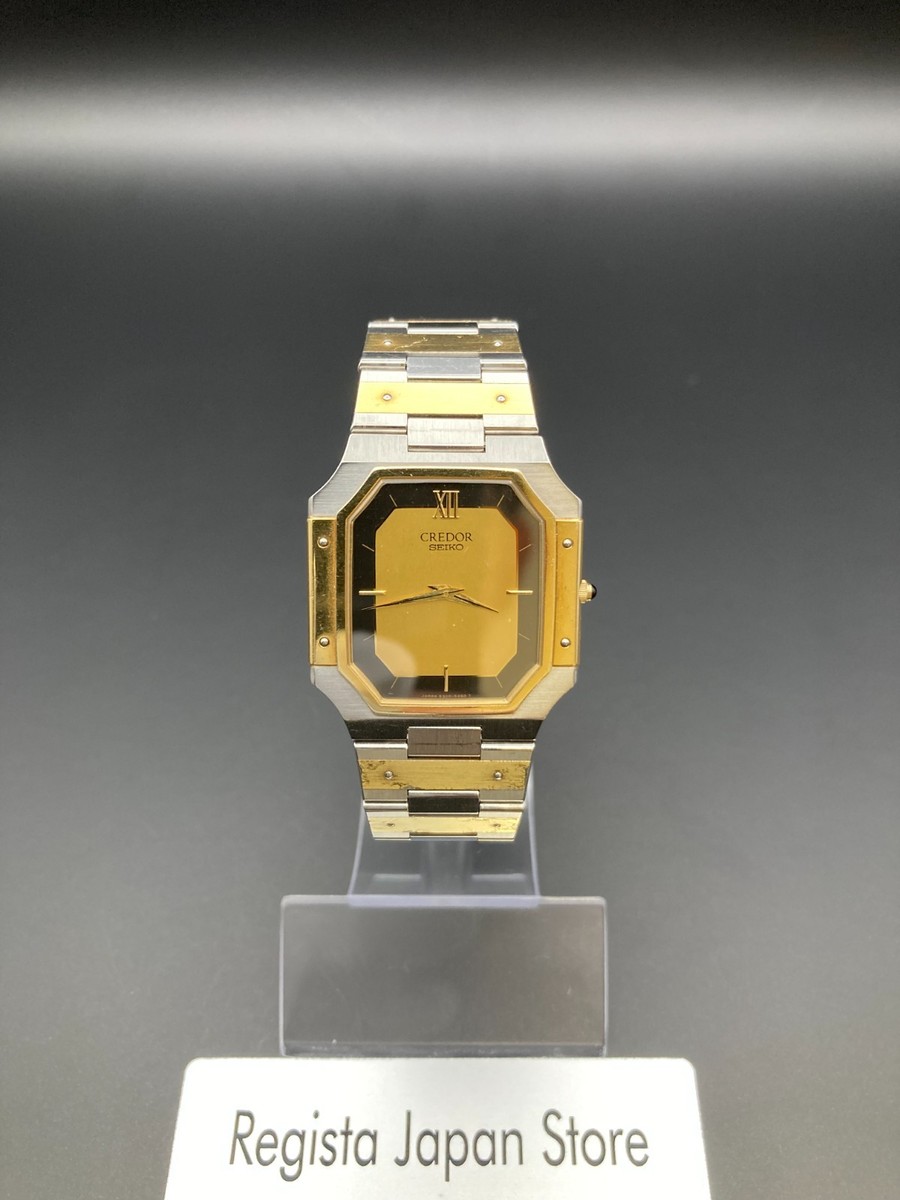 Exc+5] SEIKO CREDOR 9300-5320 Mens Vintage Watch 18K 14K Quartz
