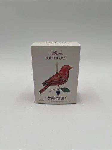 HALLMARK 2019 THE BEAUTY OF BIRDS SUMMER TANAGER # 15 ORNAMENT Free Shipping