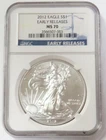 2012 American Silver Eagle 1 OZ Coin NGC Mint State 70 Early Releases