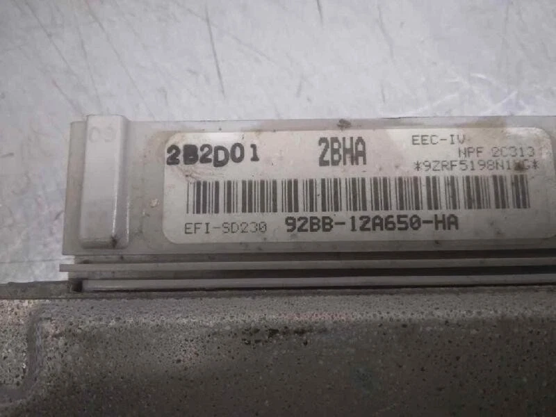 92BB12A650HA centralina motore per FORD SIERRA BERLINA 2.0 1987 4027921 - Immagine 3 di 4