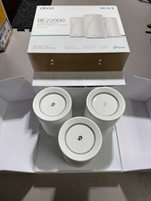 TP-Link Deco BE22000 Tri-Band Mesh Wi-Fi 7 System - White 3 Pack 