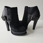Gianmarco Lorenzi High Heel Platform Buckle Ankle Boots 38