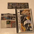 Sega Saturn Solar Eclipse Game Complete In Box CIB, Bonus Magazine Clippings 94