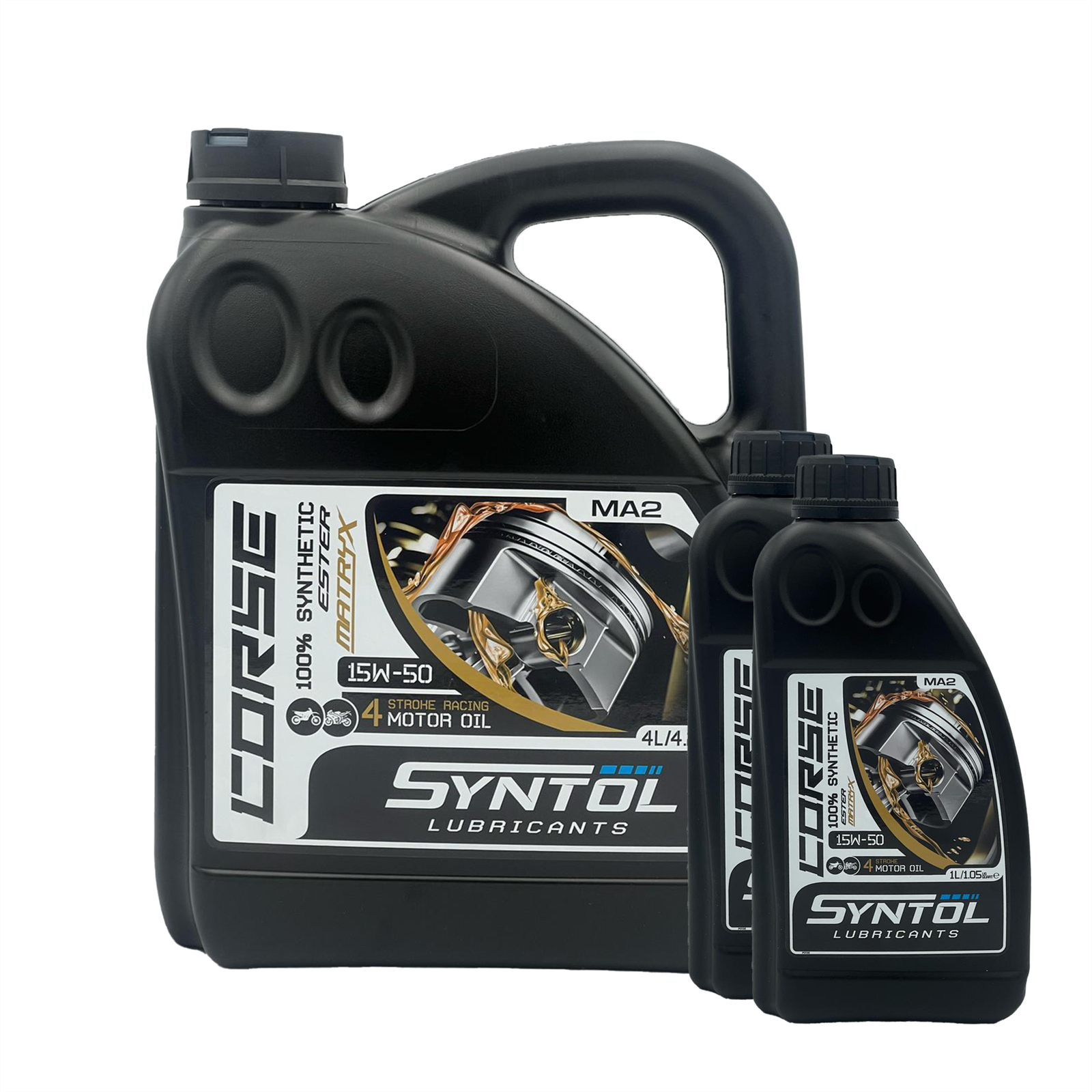 Syntol Motorcycle Motorbike Corse 4T 15W-50 Fully Synthetic Oil 6L - Image 3