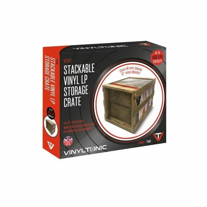 Vinyl Tonic Stackable 12"" Vinyl Record Storage Crate 50