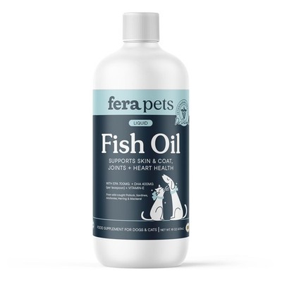 Fera Pets Fish Oil - Omega 3 for Dogs & Cats to Support Joints Heart Skin and...