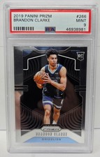 2019 Prizm Grizzlies Star - BRANDON CLARKE Rookie RC Basketball Card PSA 9 MINT
