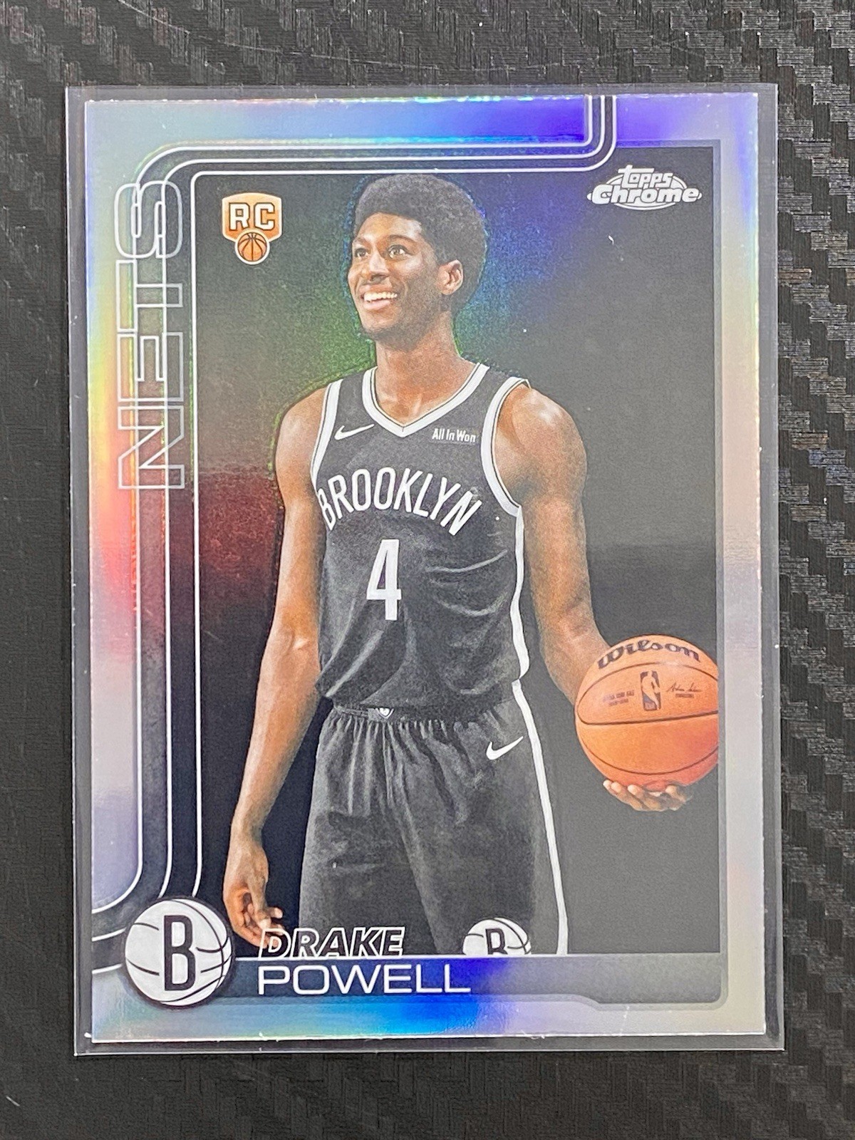 2025-26 Topps Chrome Drake Powell #272 RC Refractor Brooklyn Nets