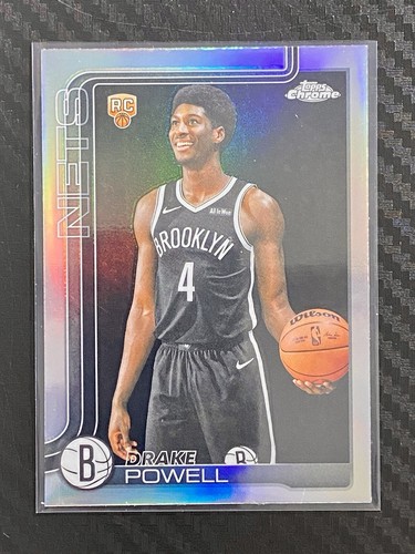 2025-26 Topps Chrome Drake Powell #272 RC Refractor Brooklyn Nets