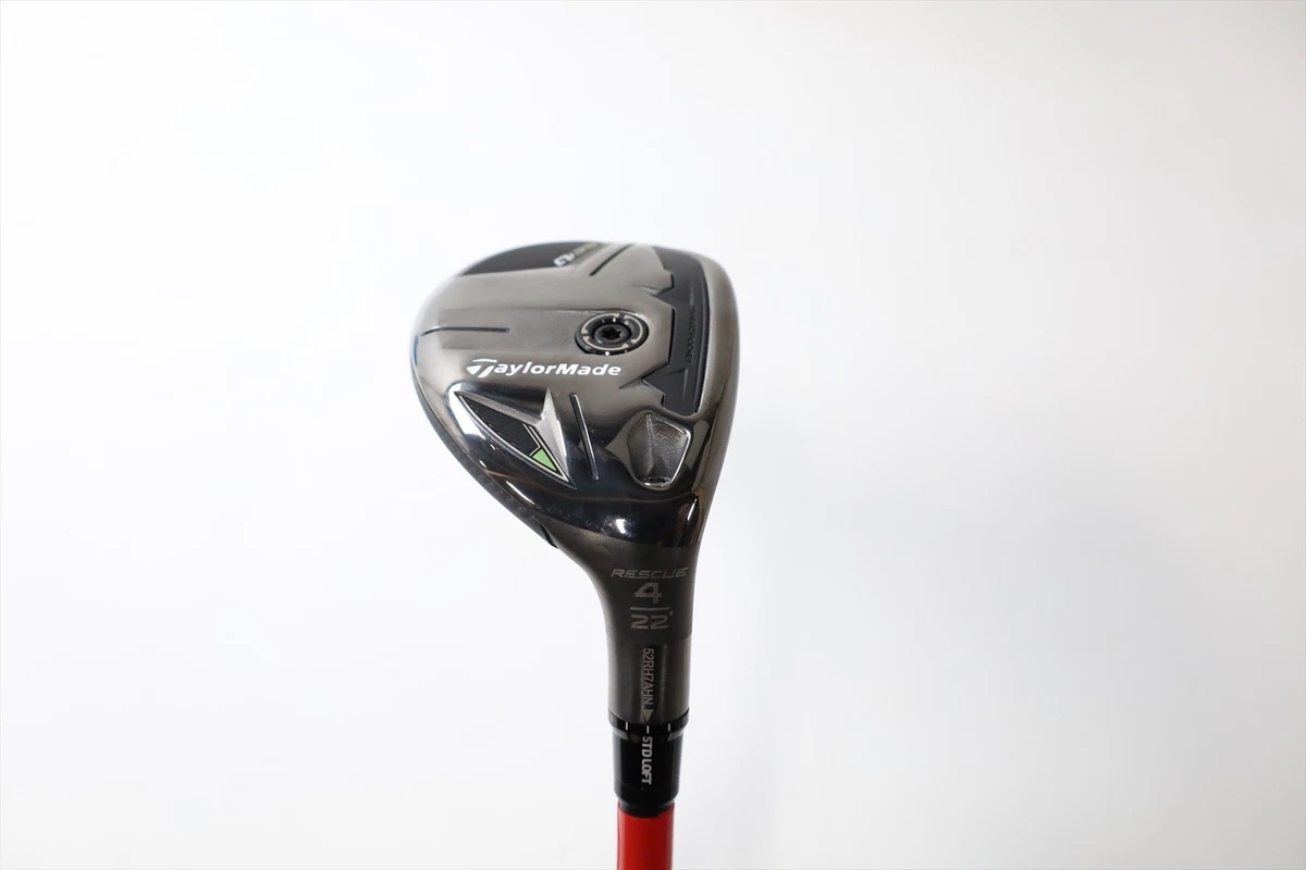 Tête Hybride TaylorMade Rescue Mid #4 – 22°, Noir Mat, Gaucher (Occasion)