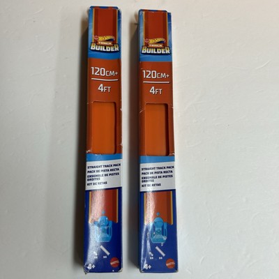 Hot Wheels Track Builder Straight Track Packs Orange - 4ft - 2 Packs