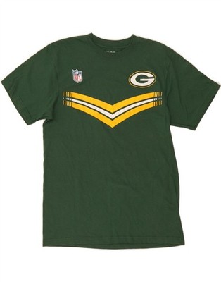 Reebok Herren Green Bay Packers Grafik T-Shirt Oberteil Large grün Baumwolle DQ12