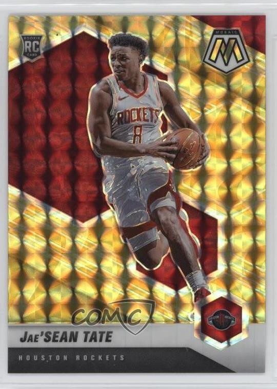 2020-21 Panini Mosaic Reactive Yellow Prizm Jae'Sean Tate #214 Rookie RC 9o3