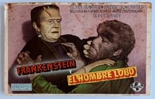 FRANKENSTEIN MEETS THE WOLF MAN (1946) BELA LUGOSI - Spanish Herald poster