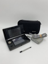 Nintendo 3DS Konsole | Schwarz | Geprüft | Ladekabel & Tasche | Zustand: Gut ✅