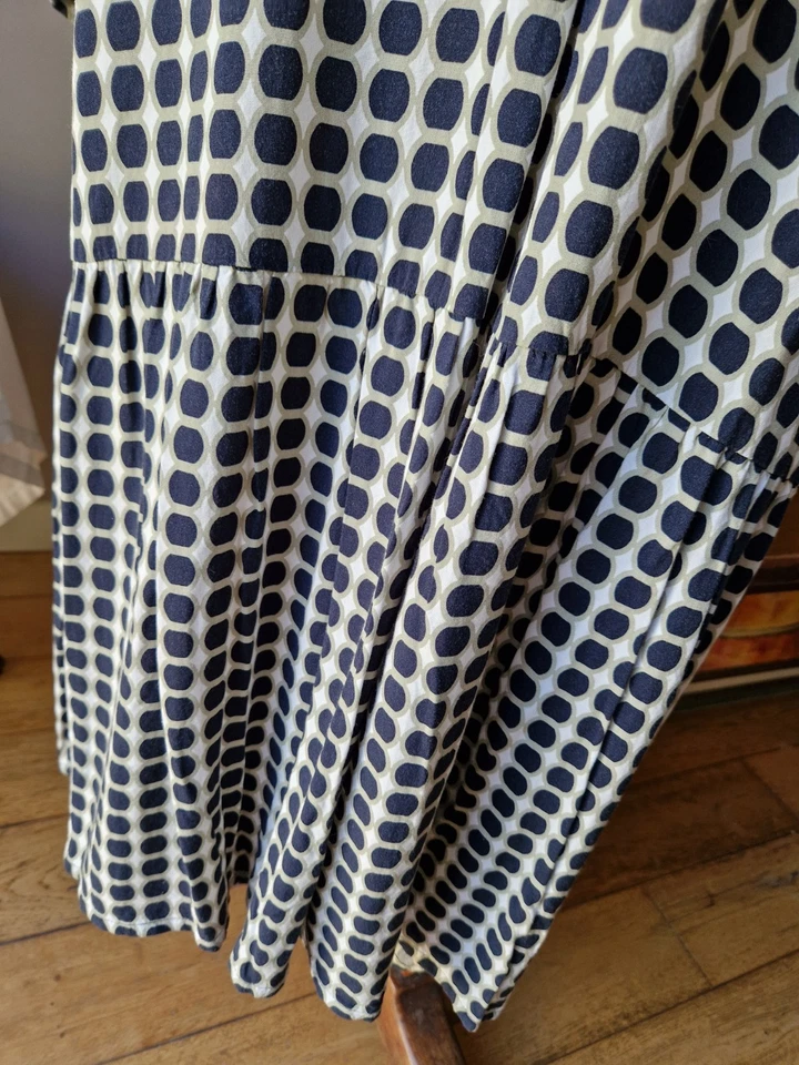 Robe Betty Barclay Balina 44 viscose imprimée marine écru - Photo 4/4