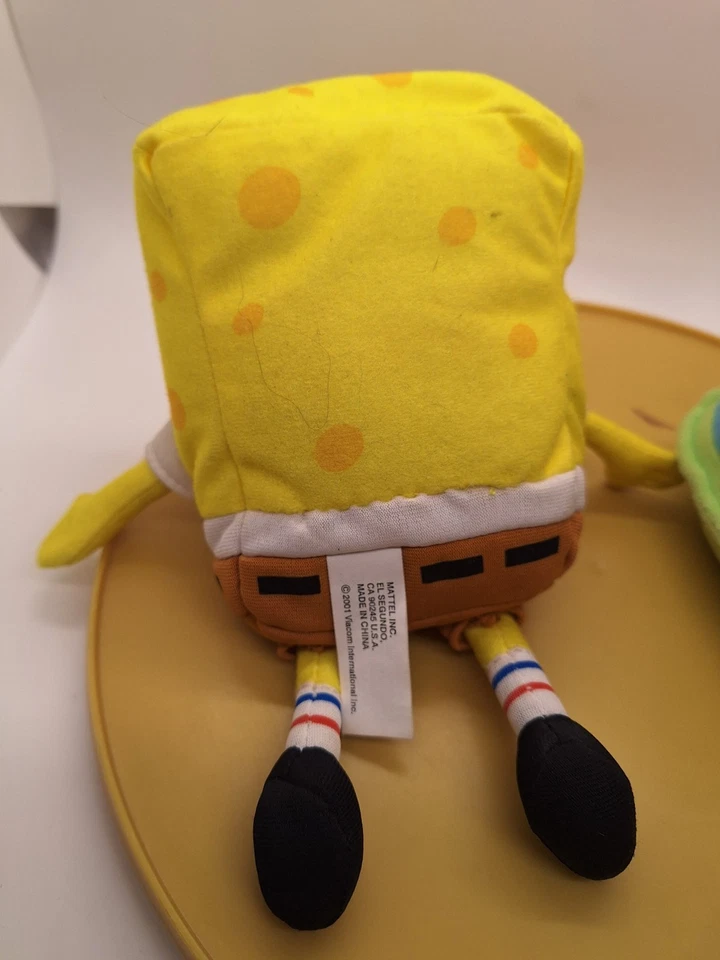 Ty Beanie Baby Gary the Snail And SpongeBob With Sounds (Mattel) 5" Tall Plush - Image 4 of 4